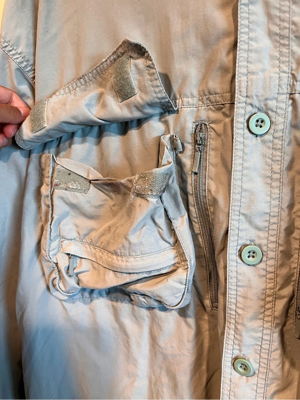 Cabela's Light Teal Men's Lightweight Fishing Jacket
